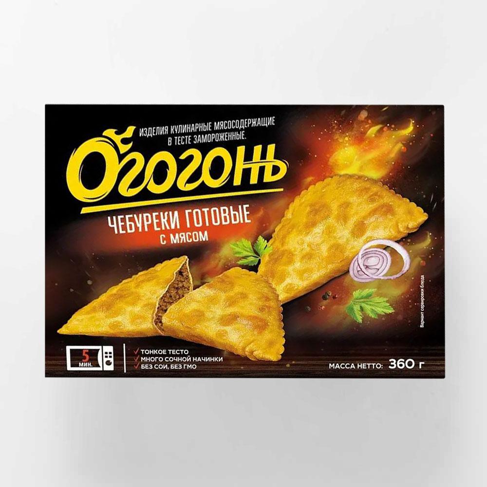 

Чебуреки Огогонь с мясом, готовые, 360 г