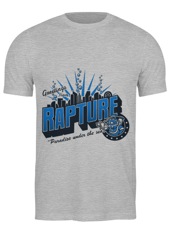 

Футболка мужская Printio Rapture серая 3XL, Серый, Rapture