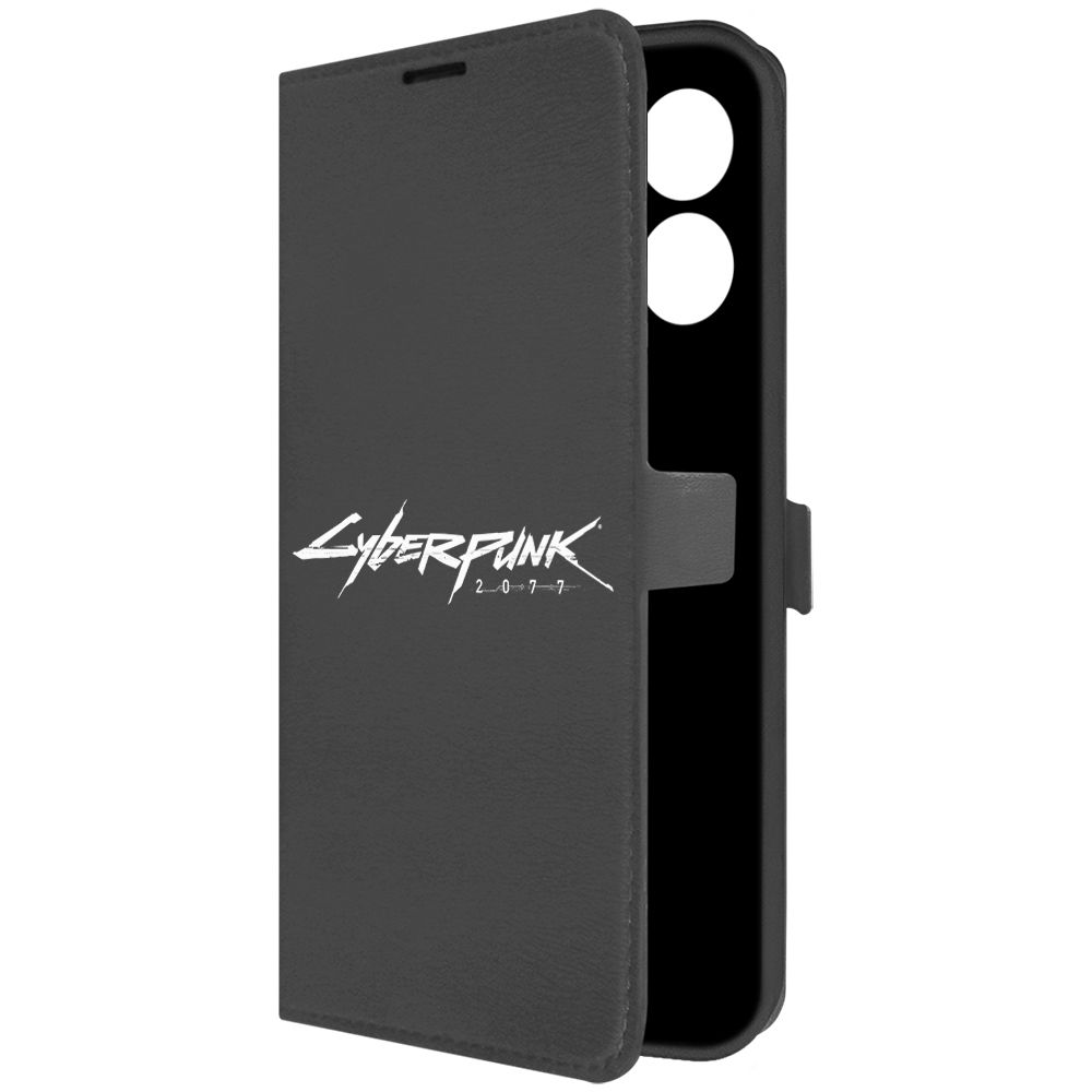 

Чехол-книжка Krutoff Eco Book для Honor X7a Plus Сyberpunk 2077 черный