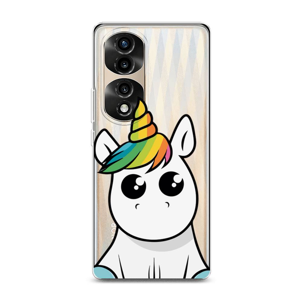 

Силиконовый чехол "Глазастый единорог" на Honor 70 Pro, Глазастый единорог
