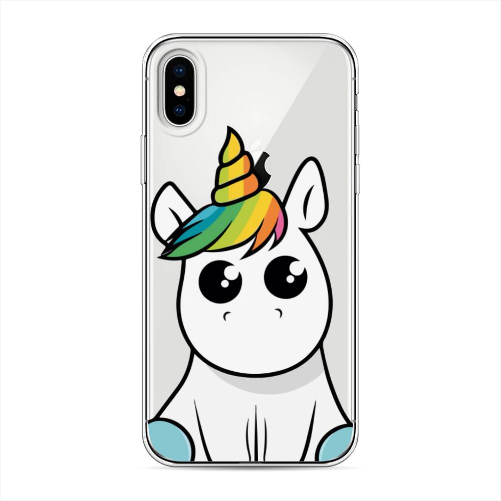 

Силиконовый чехол "Глазастый единорог" на Apple iPhone XS (10S), Глазастый единорог