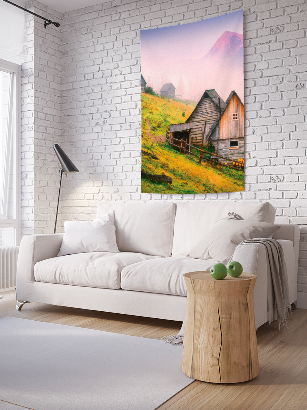 

Вертикальное фотопанно на стену JoyArty Домы на холмах 100x150 см, Домы на холмах