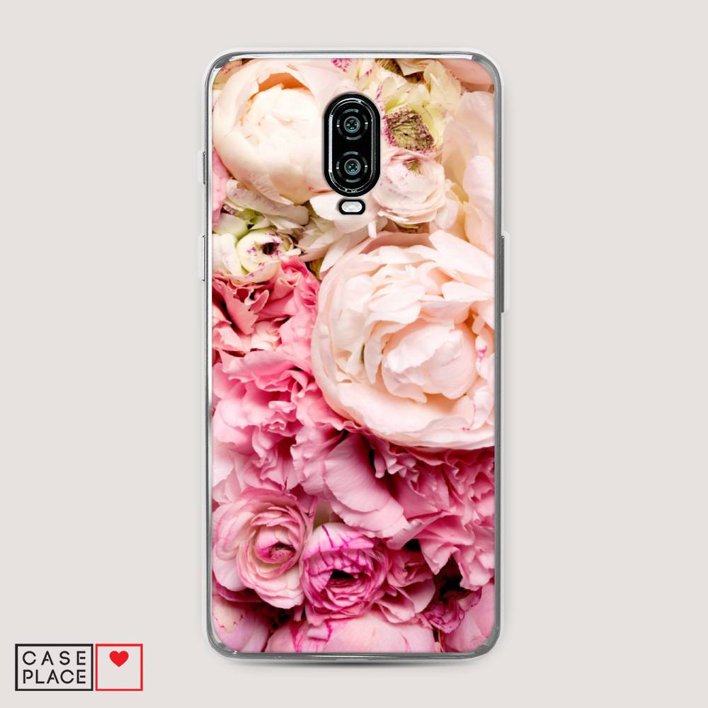 

Чехол Awog на Oneplus 6T / ВанПлас 6T "Пионы яркие", Розовый, 150650-8
