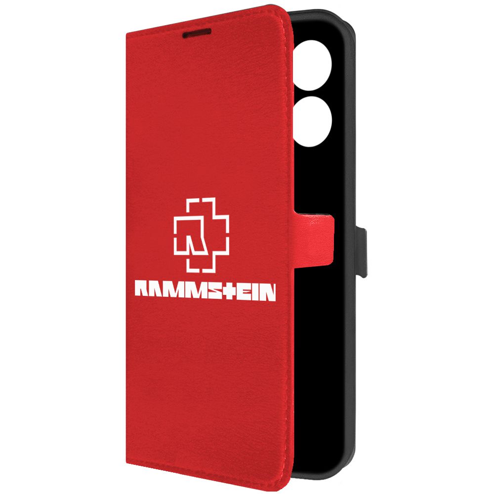 

Чехол-книжка Krutoff Eco Book для Honor X7a Plus Rammstein красный