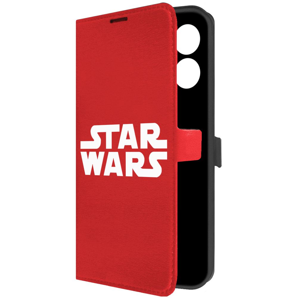

Чехол-книжка Krutoff Eco Book для Honor X7a Plus Star Wars (Звездные Войны) (красный)