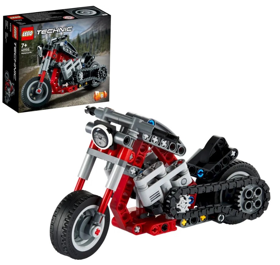 Конструктор LEGO Technic Мотоцикл, 163 детали, 42132 конструктор lego technic мотоцикл 42132