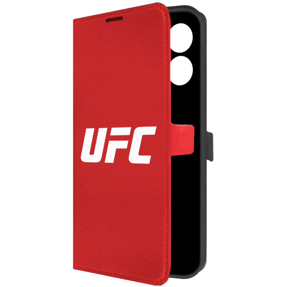 

Чехол-книжка Krutoff Eco Book для Honor X7a Plus UFC красный