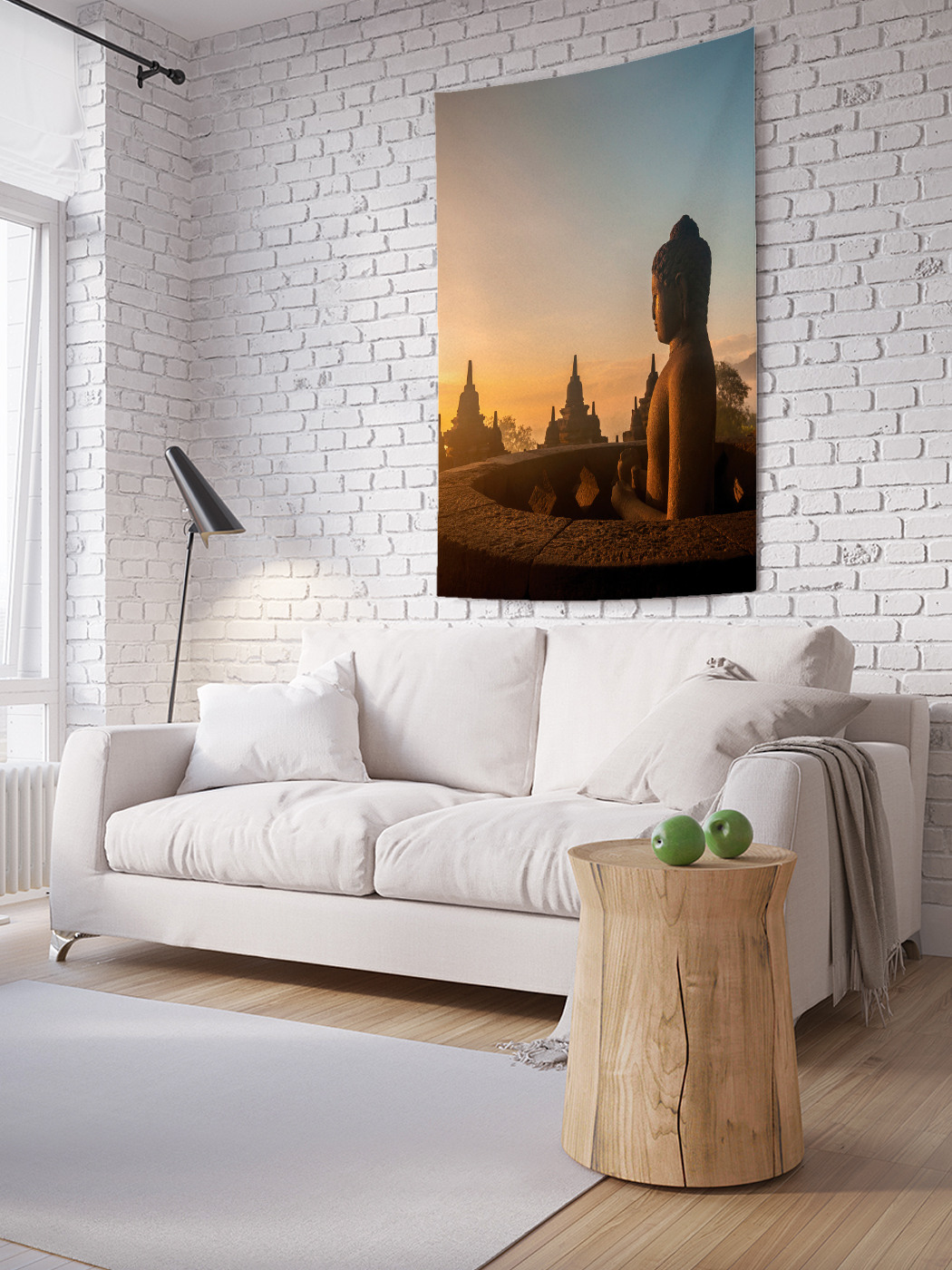 

Вертикальное фотопанно на стену JoyArty Будда наблюдает рассвет 100x150 см, Будда наблюдает рассвет