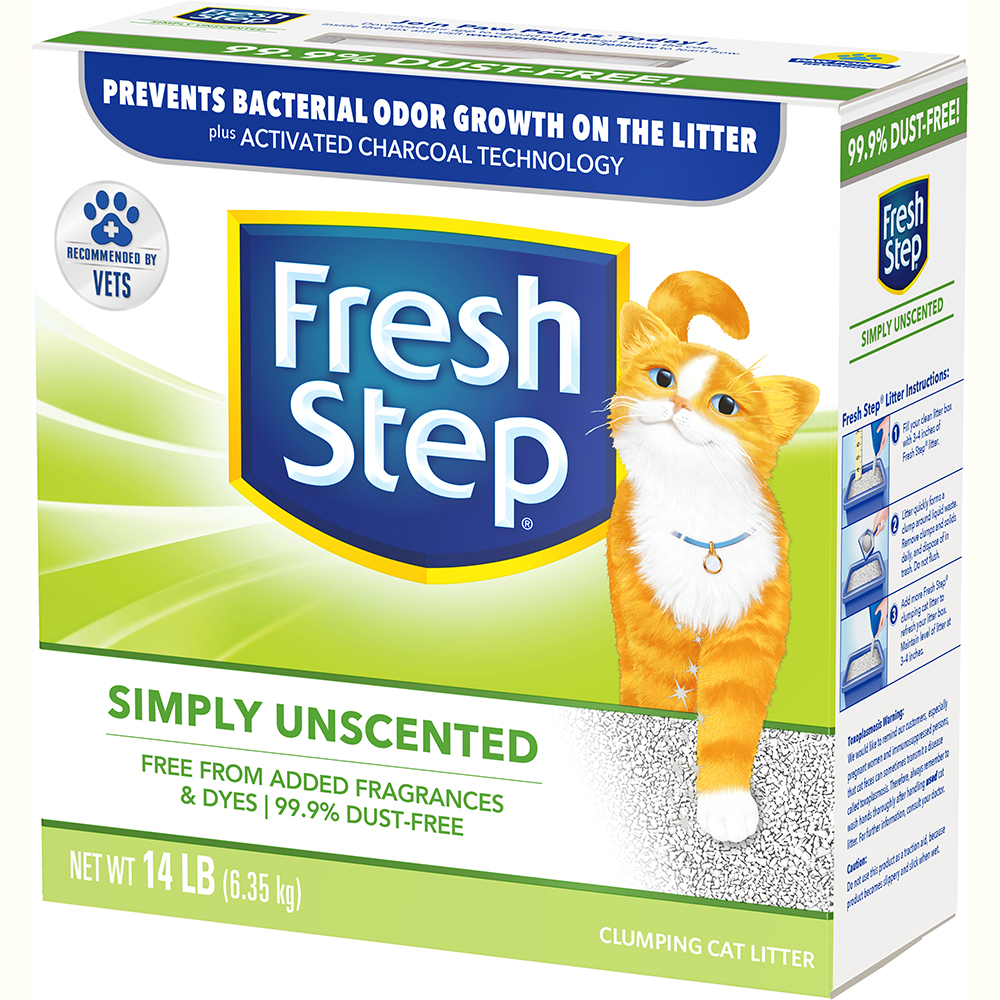 Комкующийся наполнитель для кошек Fresh Step Ultra Unscented бентонитовый, 6.35 кг, 14 л