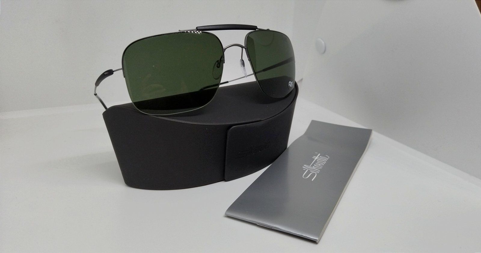 Солнцезащитные очки мужские Silhouette 8657 серые металлик