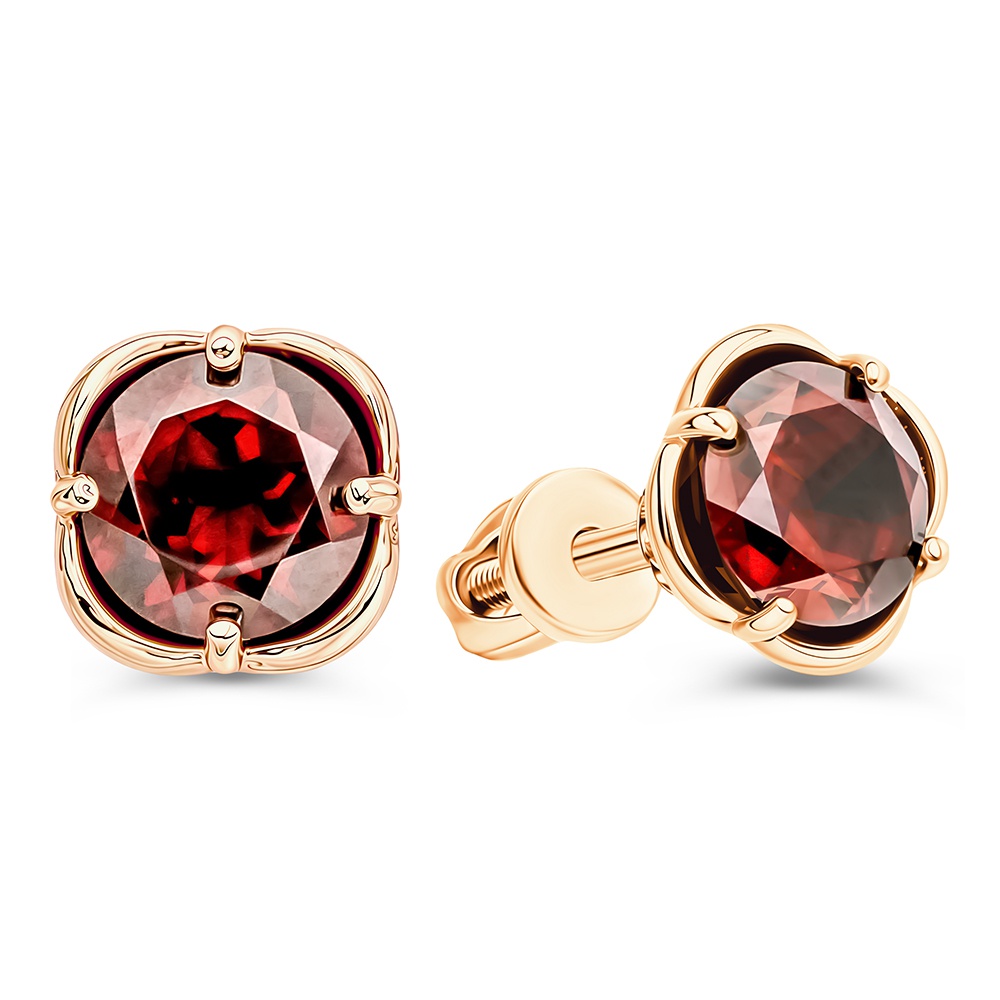 

Серьги из золота 585Gold 202011587, гранат, 202011587