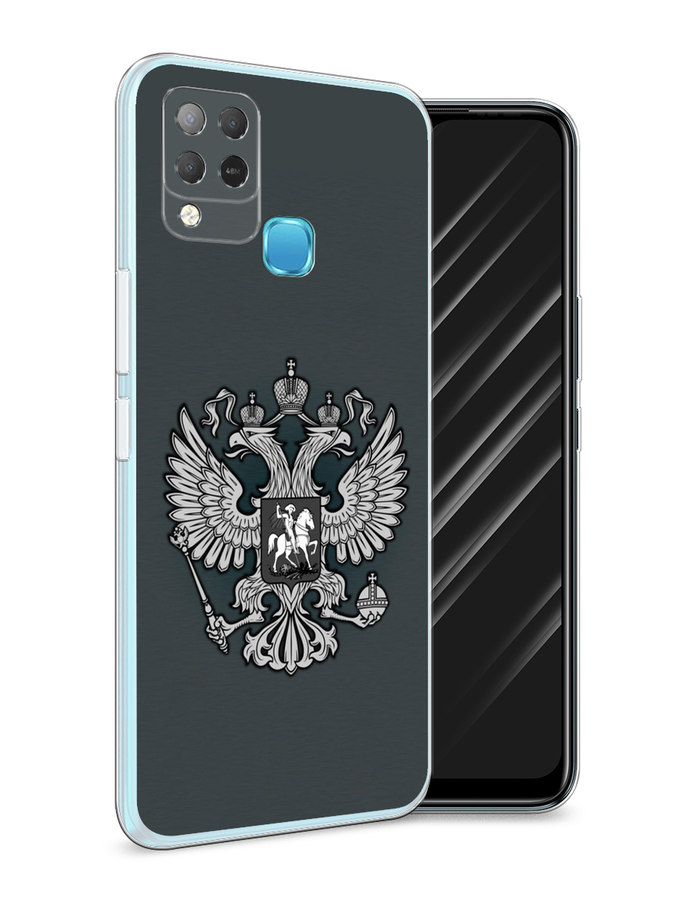 

Чехол Awog на Infinix HOT 10S "Герб России серый", Разноцветный, 3100250-5