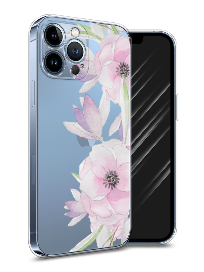 

Чехол Awog на Apple iPhone 13 Pro Max / Айфон 13 Pro Max "Нежные анемоны", Разноцветный, 14450-8