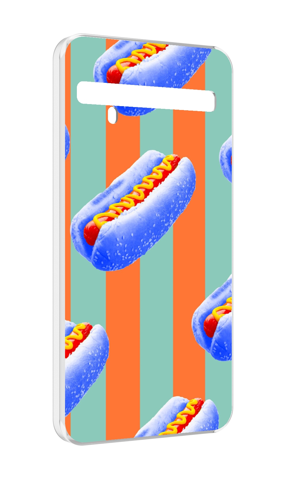 

Чехол MyPads синие хотдоги для TCL 10 Pro / TCL 10 + Plus, Прозрачный, Tocco