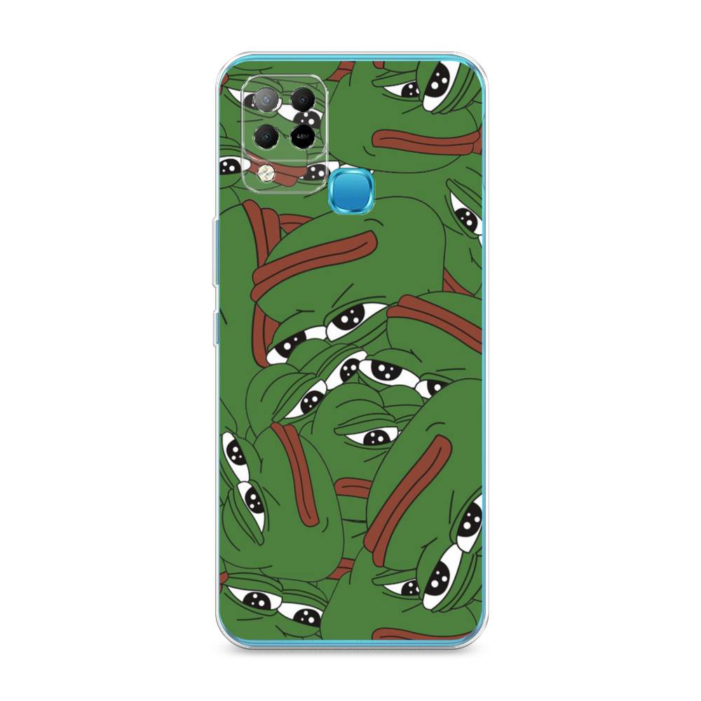 

Чехол Awog на Infinix HOT 10S "Печальный frog", Разноцветный, 3100250-9