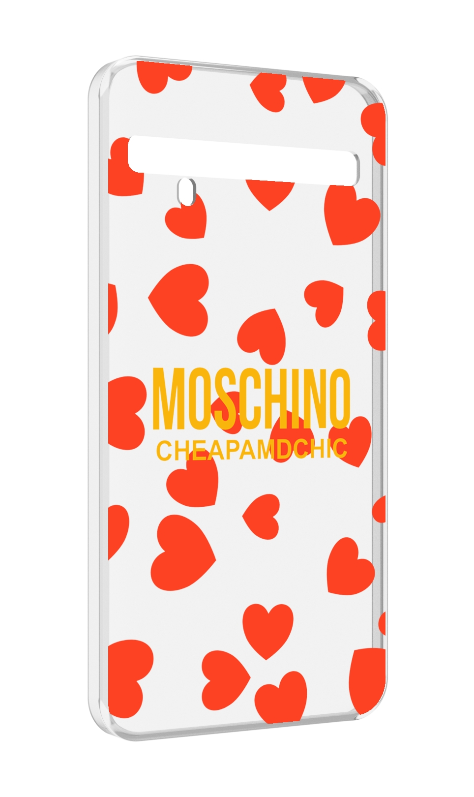 

Чехол MyPads сердца-москино для TCL 10 Pro / TCL 10 + Plus, Прозрачный, Tocco