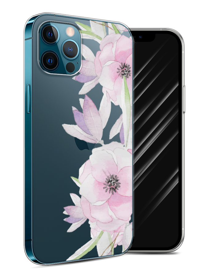 

Чехол Awog на Apple iPhone 12 / Айфон 12 "Нежные анемоны", Разноцветный, 12550-8