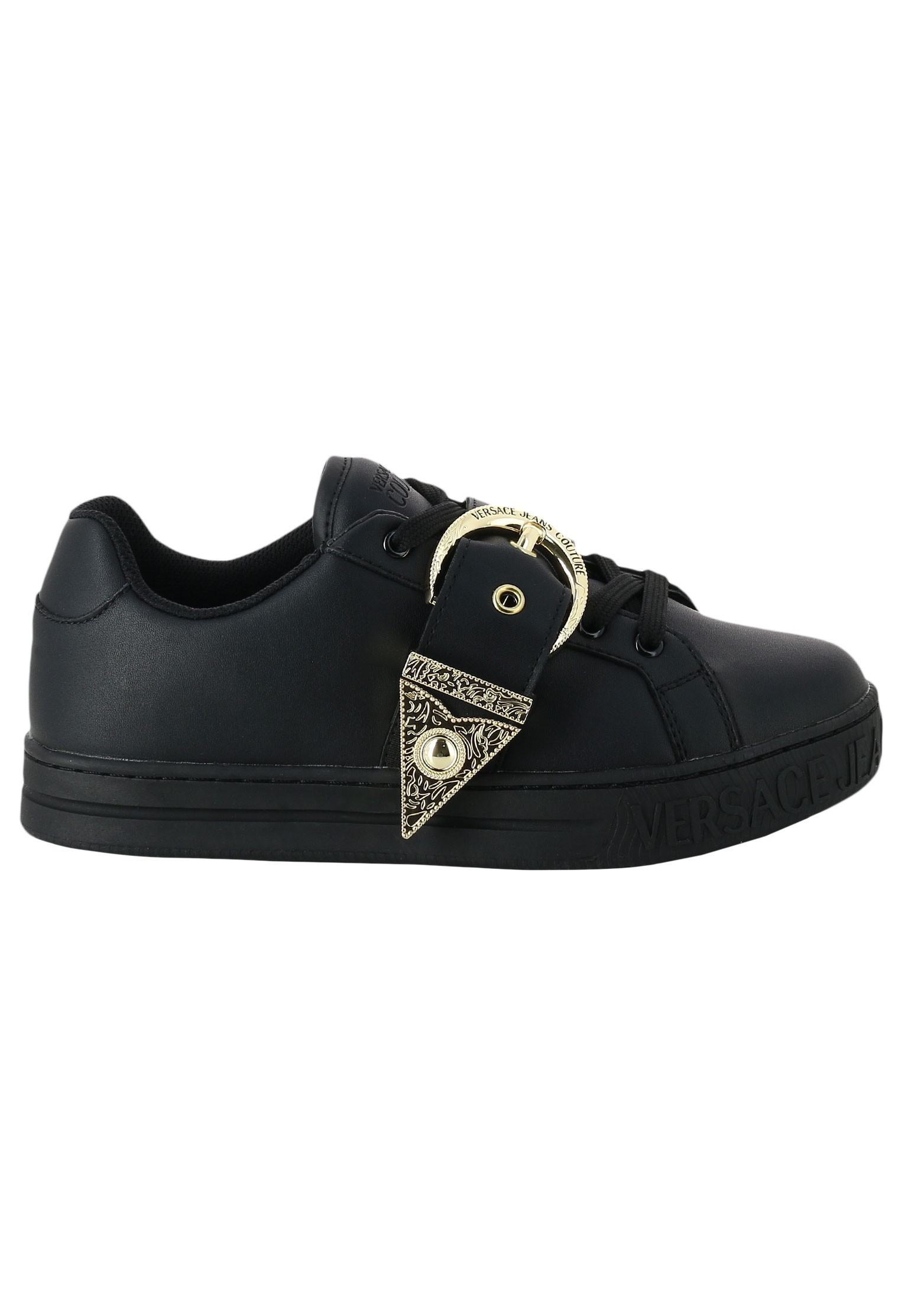 

Кеды женские VERSACE JEANS COUTURE 125409 черные 36 EU, Черный, 125409