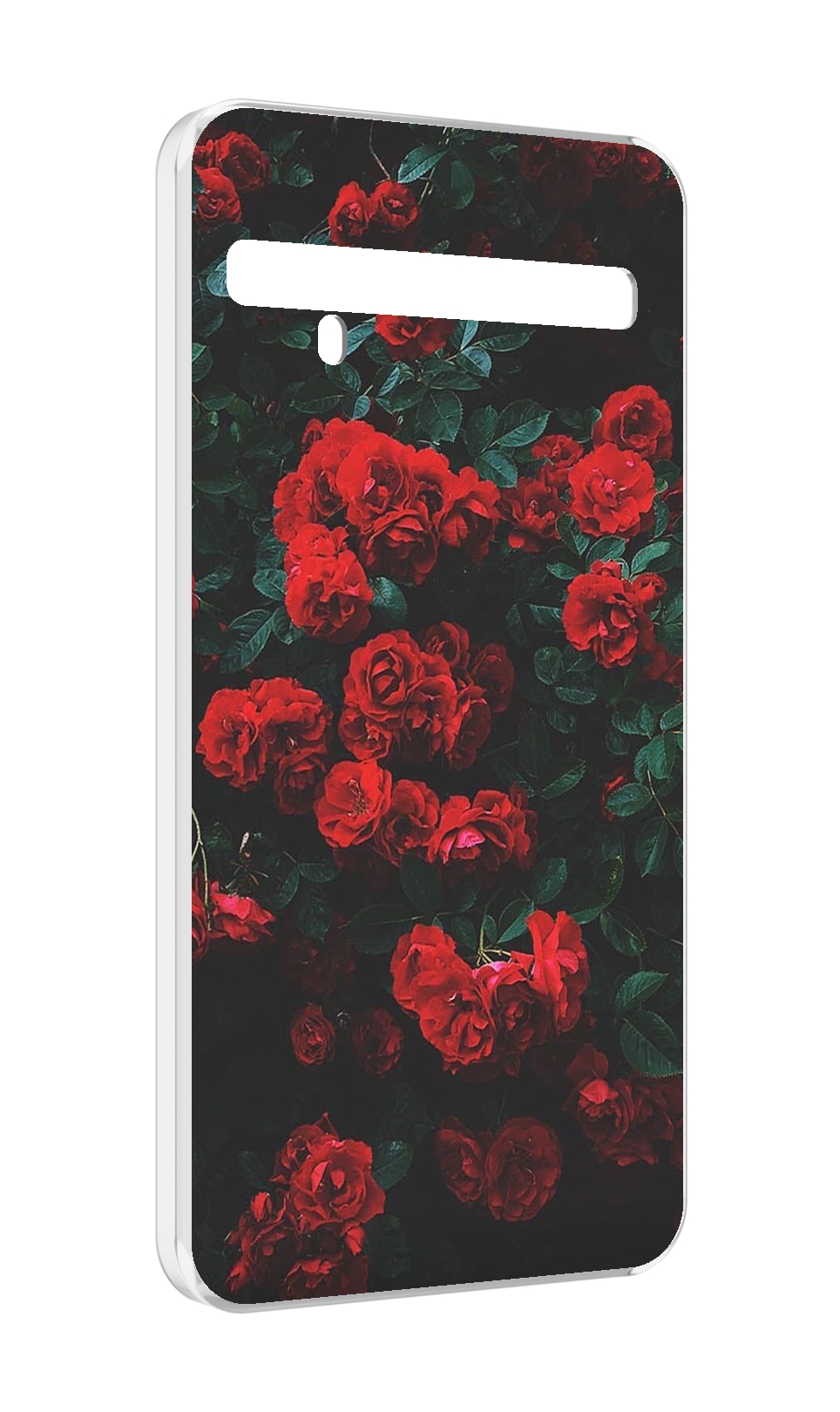 

Чехол MyPads розы-в-листьях для TCL 10 Pro / TCL 10 + Plus, Прозрачный, Tocco