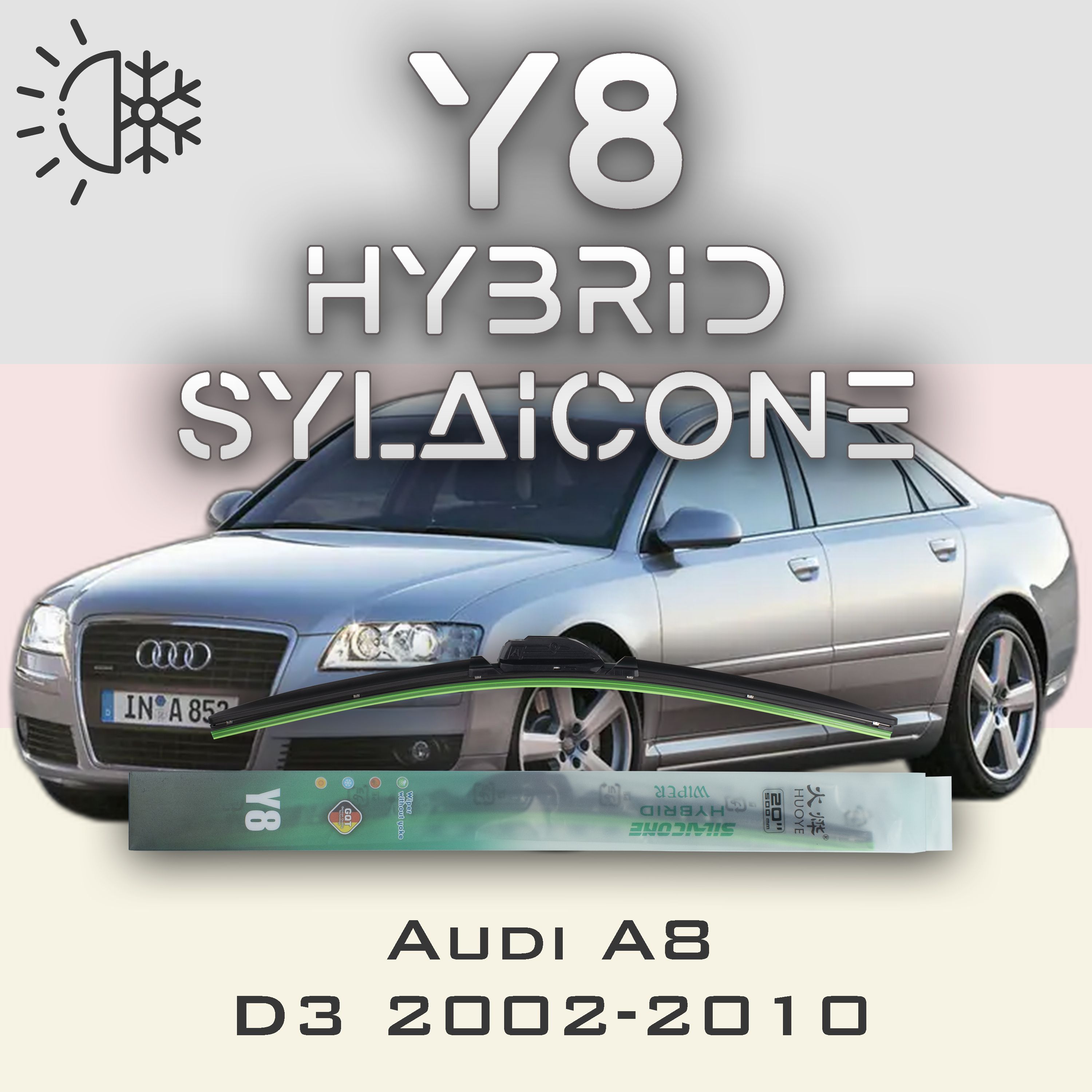 

Комплект щеток стеклоочистителя HUOYE Y8-Audi Q7 4L 2005-2015, Y8