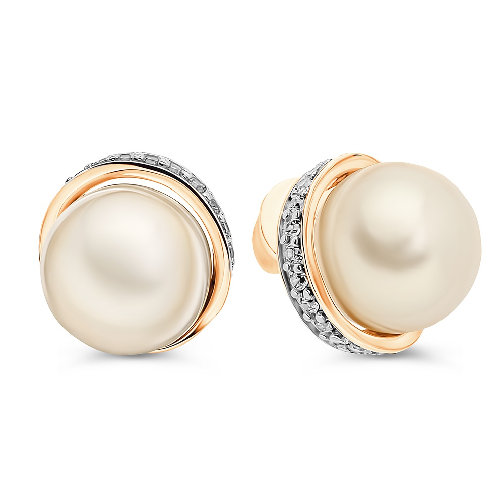 

Серьги из золота 585Gold 202011395, жемчуг культивированный/фианит, 202011395