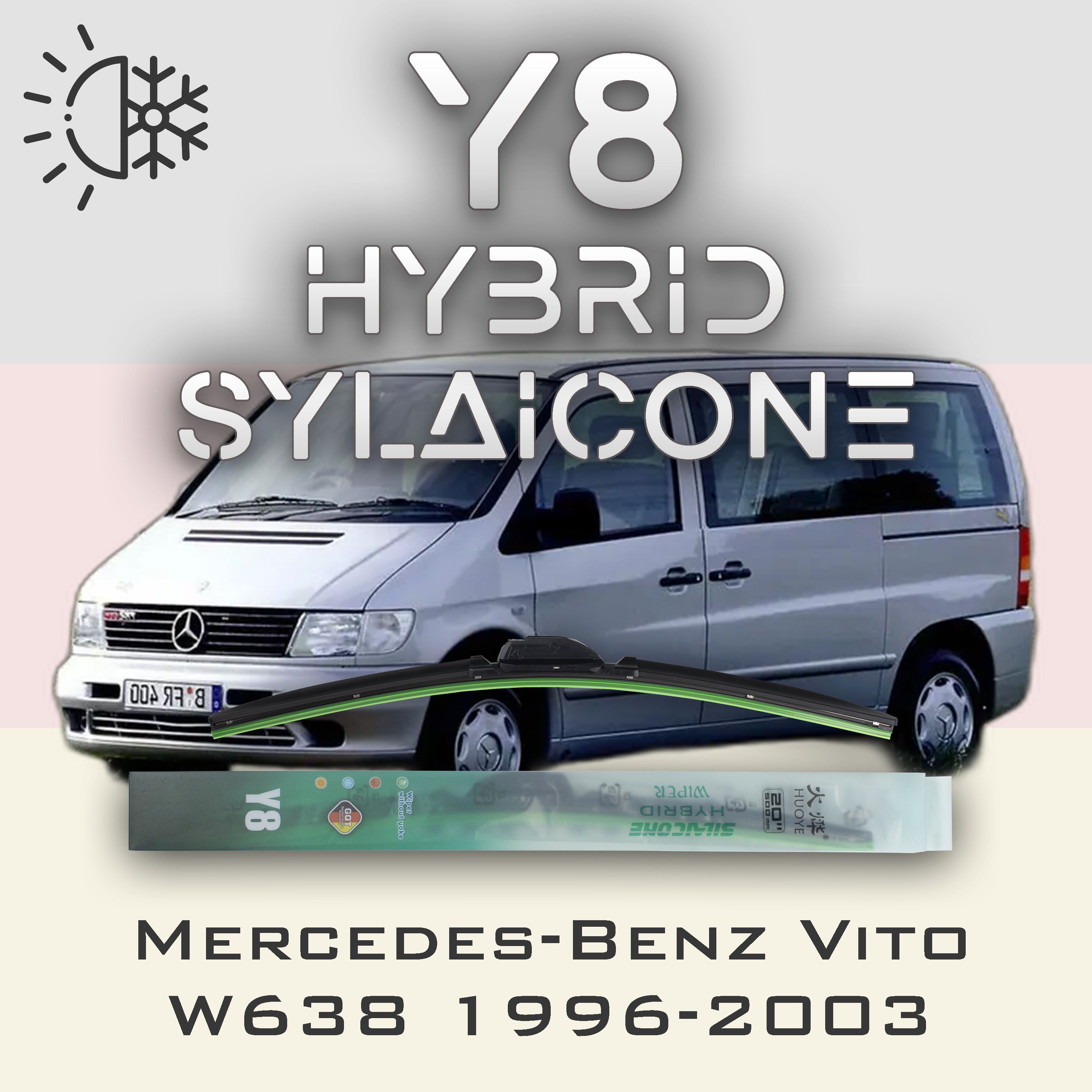 

Комплект щеток стеклоочистителя HUOYE Y8-Renault Grand Scenic JM рест. 2004-2009, Y8