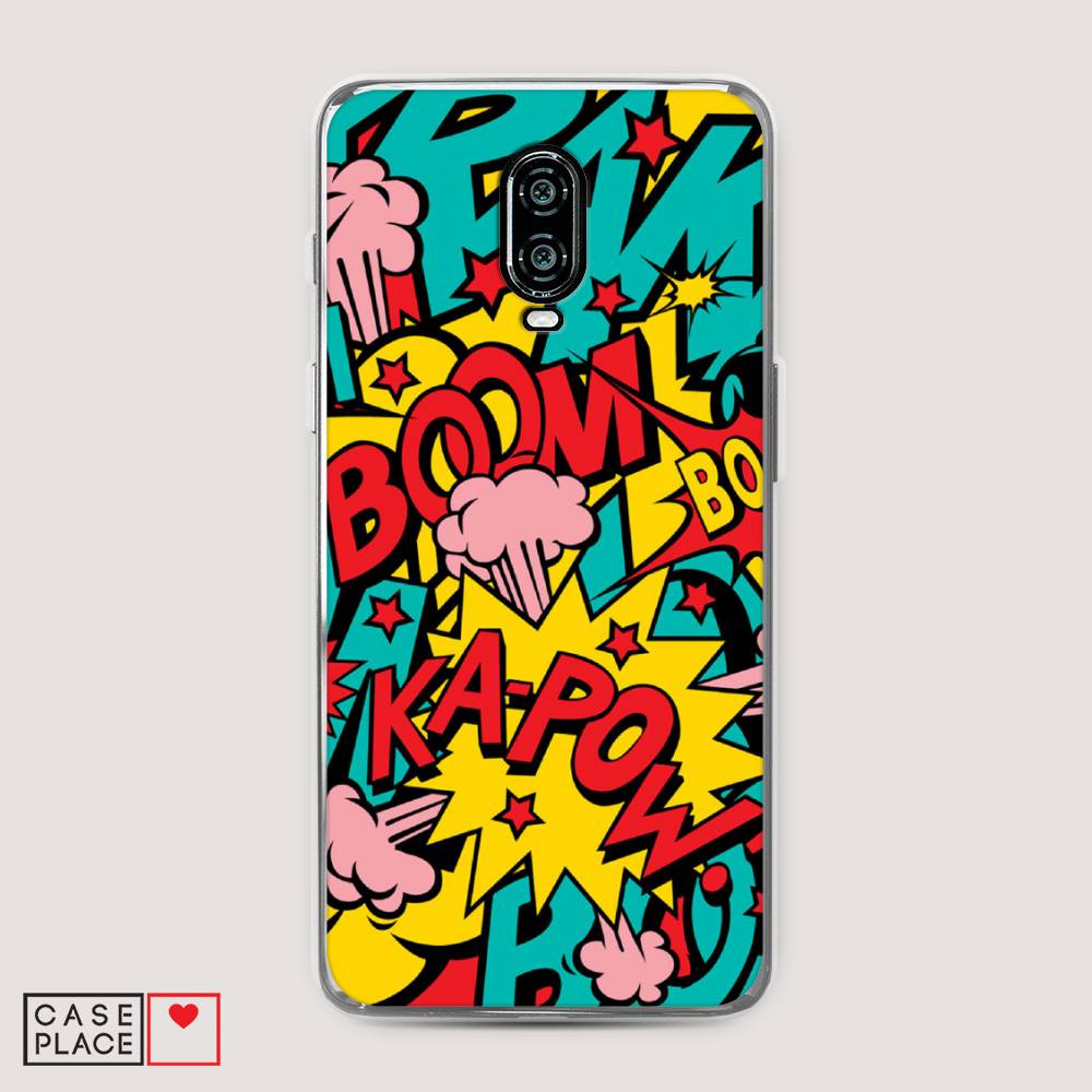 

Чехол Awog на Oneplus 6T / ВанПлас 6T "Постер pop art", Голубой;желтый;красный, 150650-9