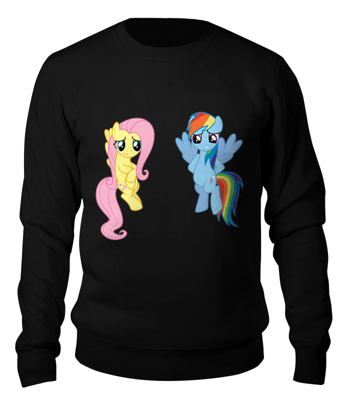 

Свитшот унисекс Printio My little pony friendship is magic черный L, My little pony friendship is magic