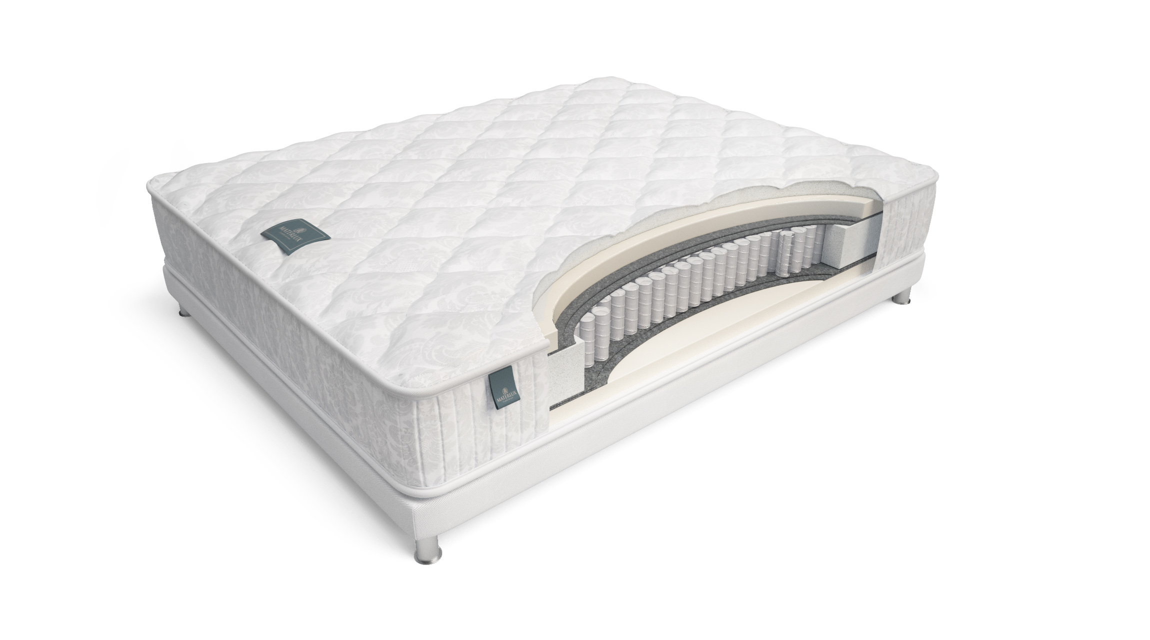 

Матрас Materlux Nuvola 120х200, Белый, Nuvola