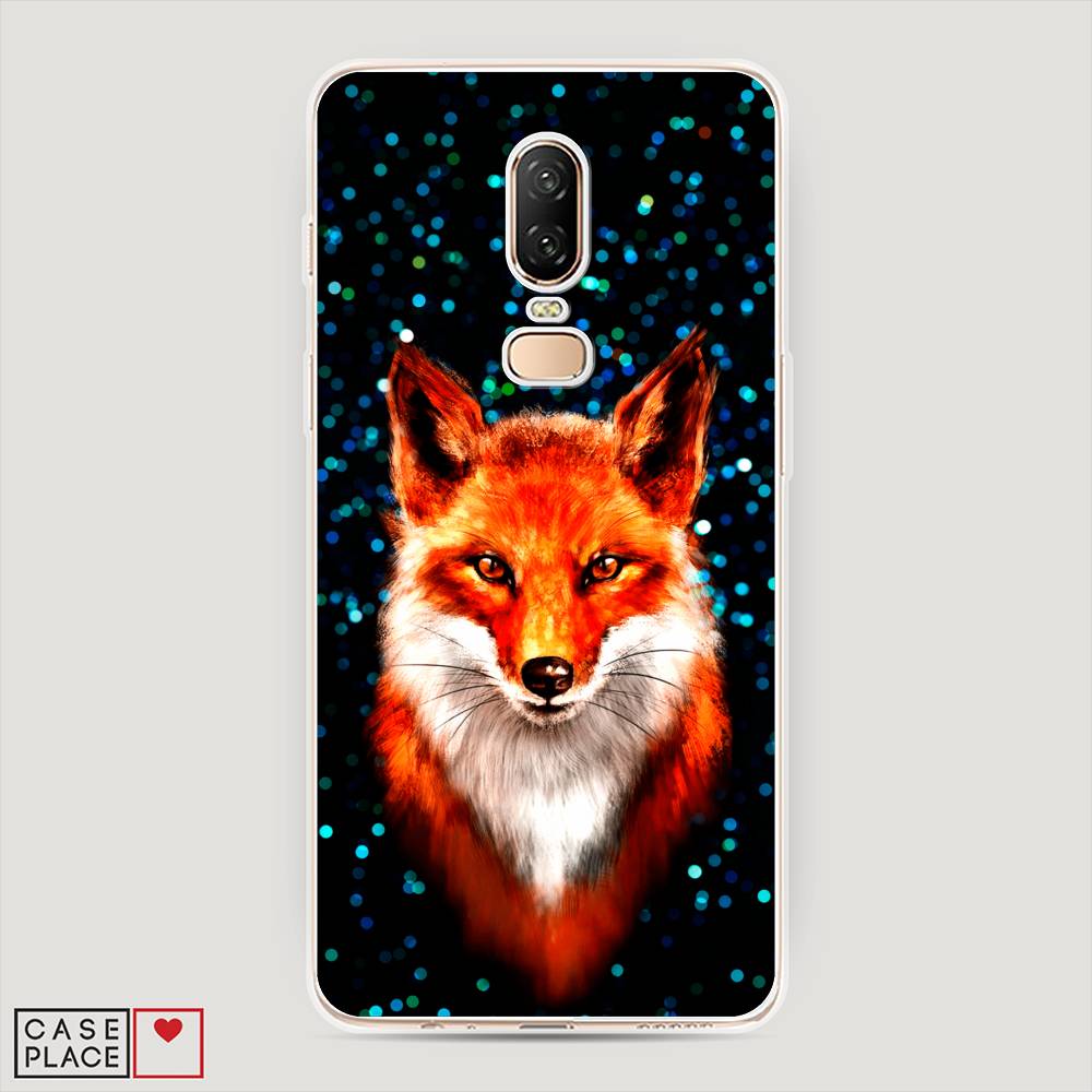 

Чехол Awog на OnePlus 6 / ВанПлас 6 "Волшебная лиса", Оранжевый;черный;белый, 150550-1