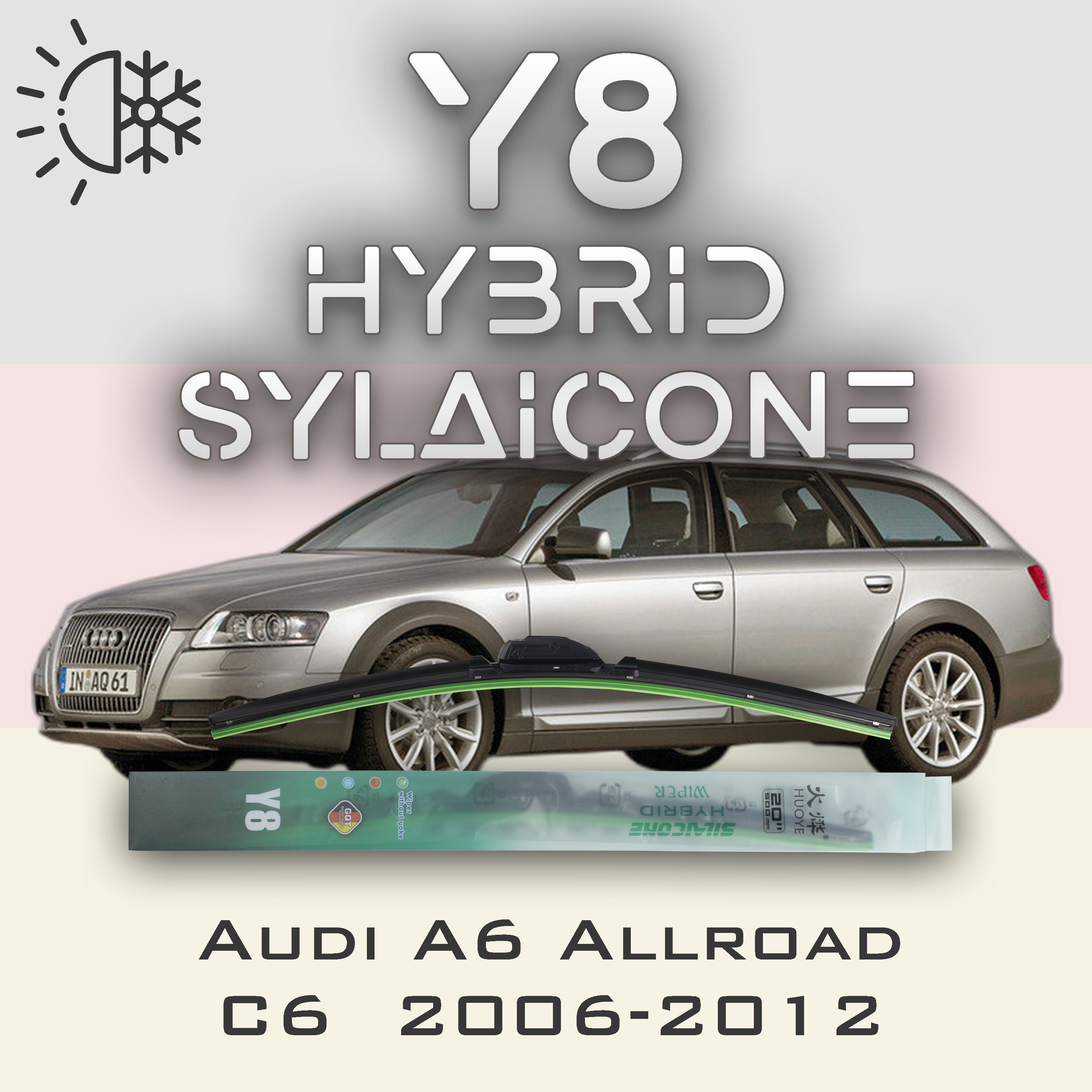 

Комплект щеток стеклоочистителя HUOYE Y8-Audi A6 Allroad C7 2012-2019, Y8