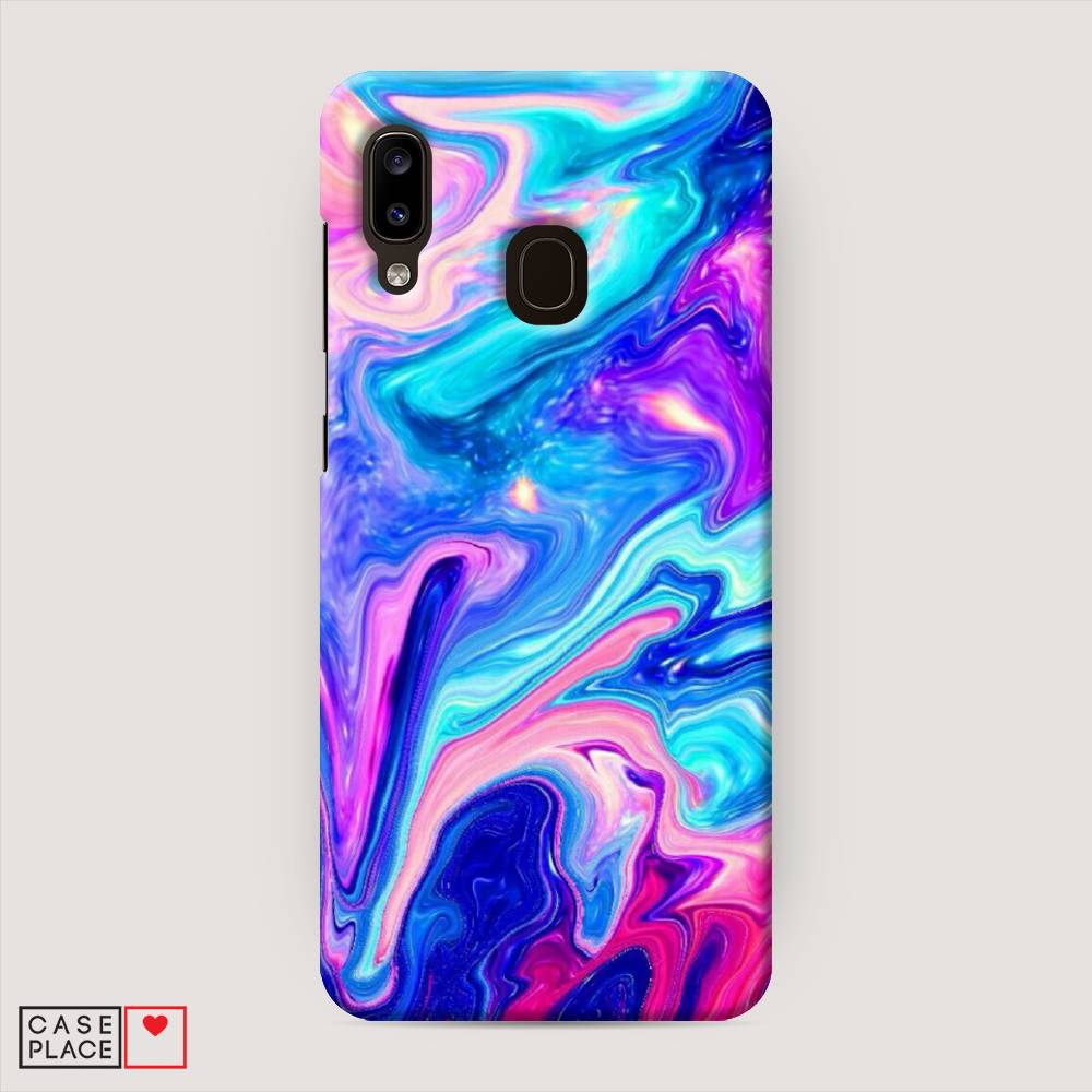 фото Пластиковый чехол "потеки краски" на samsung galaxy a30 awog