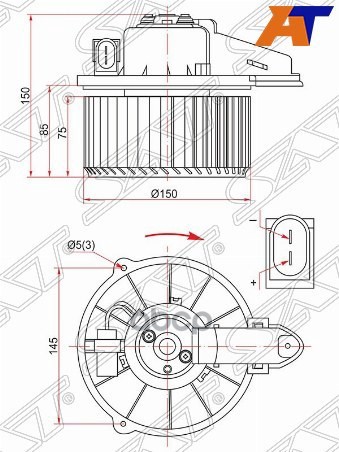 

Мотор Отопителя Салона Audi A6 97-04 Sat арт. ST-4B1820021B