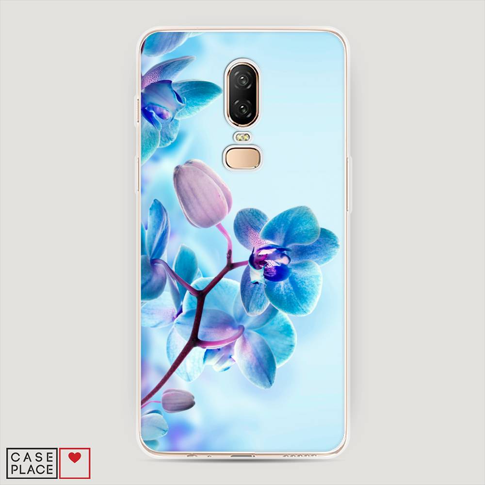 

Чехол Awog на OnePlus 6 / ВанПлас 6 "Голубая орхидея", Голубой;синий;фиолетовый, 150550-8