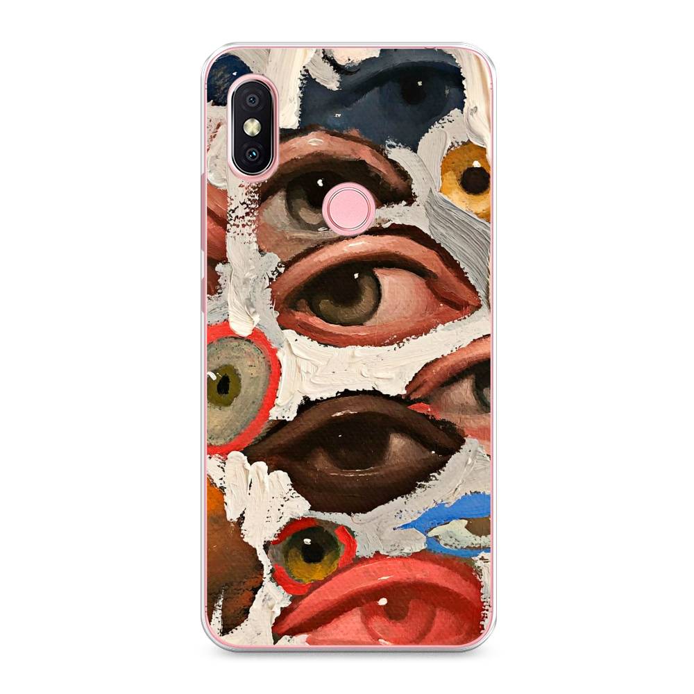 

Чехол Awog на Xiaomi Redmi S2 (Redmi Y2) "Глаза масляная живопись", Разноцветный, 33650-7