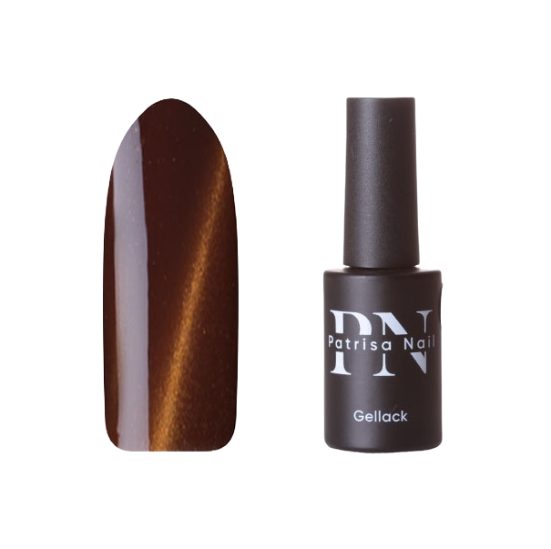 

Гель-лак Patrisa Nail Кошачий глаз №K29 темно-горчичный, с золотыми микроблестками, 8 мл