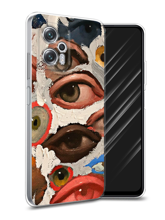 

Чехол Awog на Poco X4 GT/Redmi Note 11T Pro/11T Pro Plus "Глаза масляная живопись", Разноцветный, 315550-7