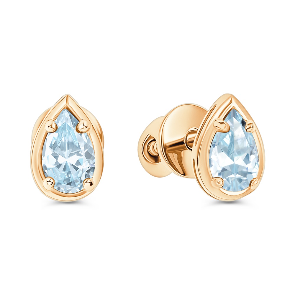 

Серьги из золота 585Gold 202011412, топаз, 202011412