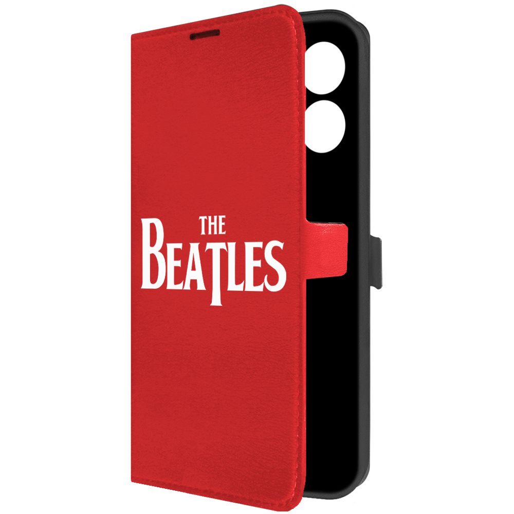 

Чехол-книжка Krutoff Eco Book для Honor X7a Beatles красный