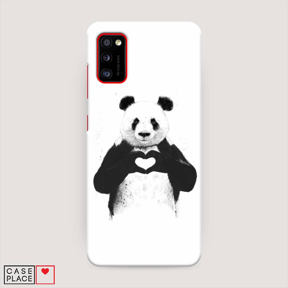 

Пластиковый чехол "Панда love" на Samsung Galaxy A41