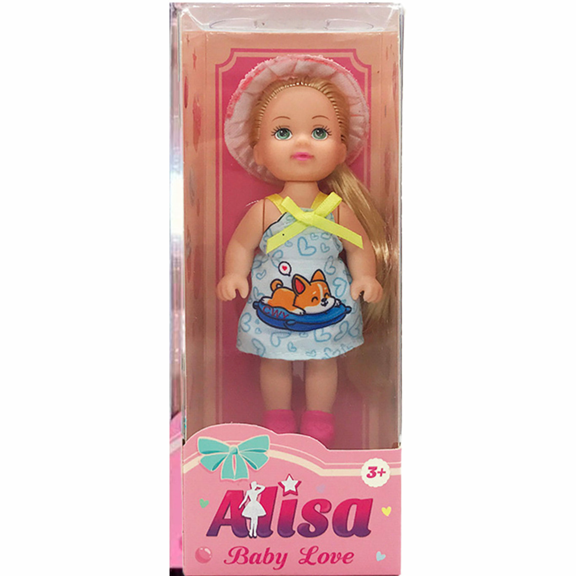 Кукла 1toy T25194-4 ALISA BABY LOVE в летней одежде, 12 см, в голубом платье