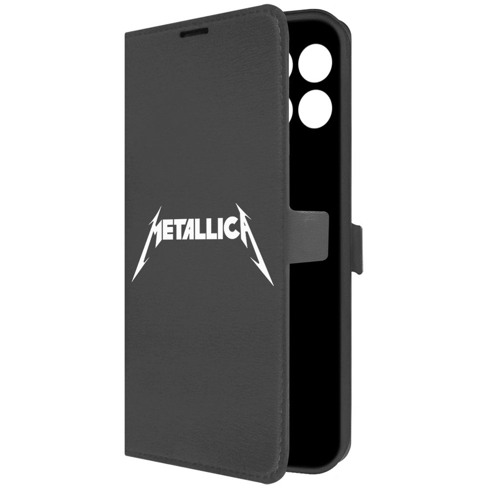 

Чехол-книжка Krutoff Eco Book для Honor X6a Metallica черный