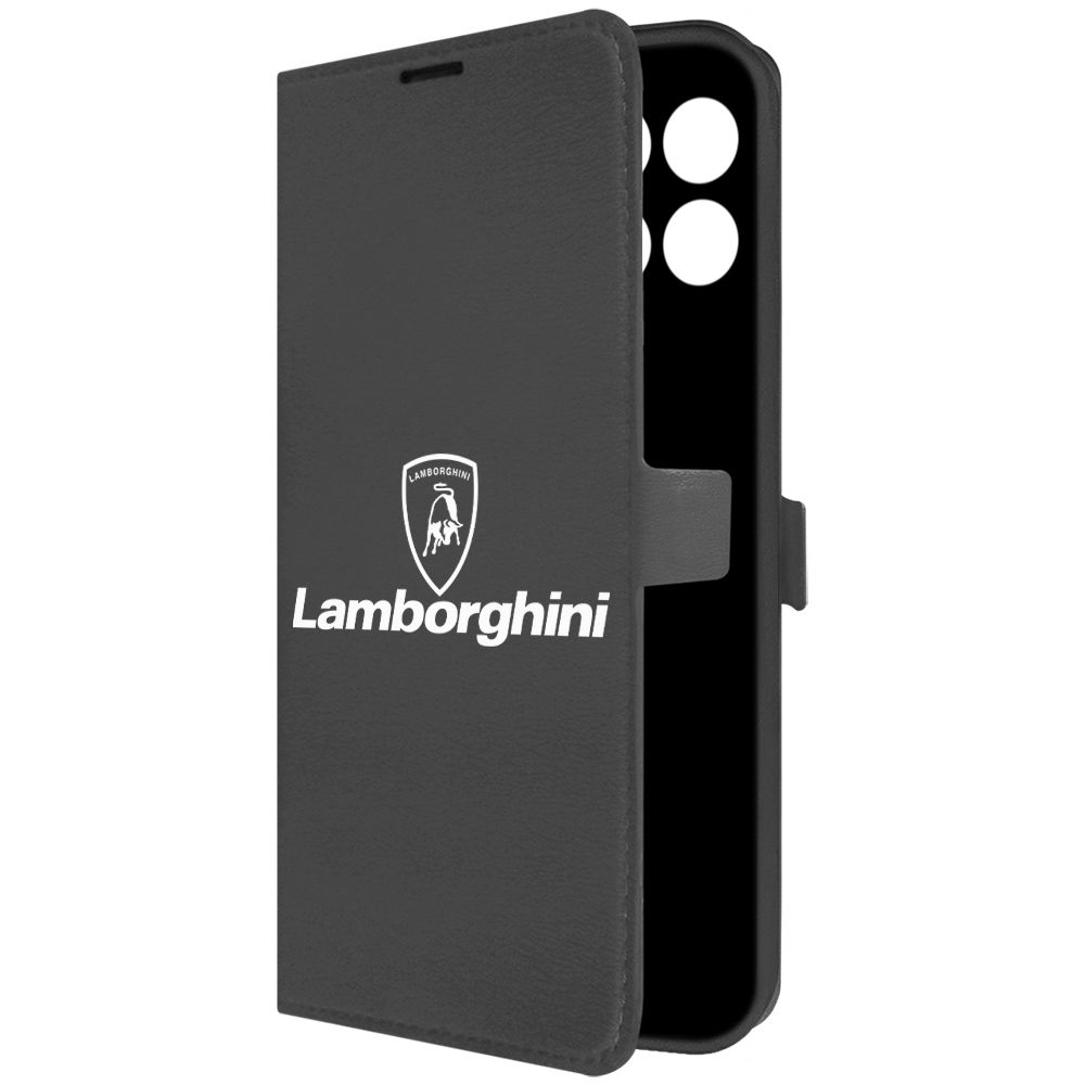 

Чехол-книжка Krutoff Eco Book для Honor X6a Lamborghini (Ламборгини) (черный)