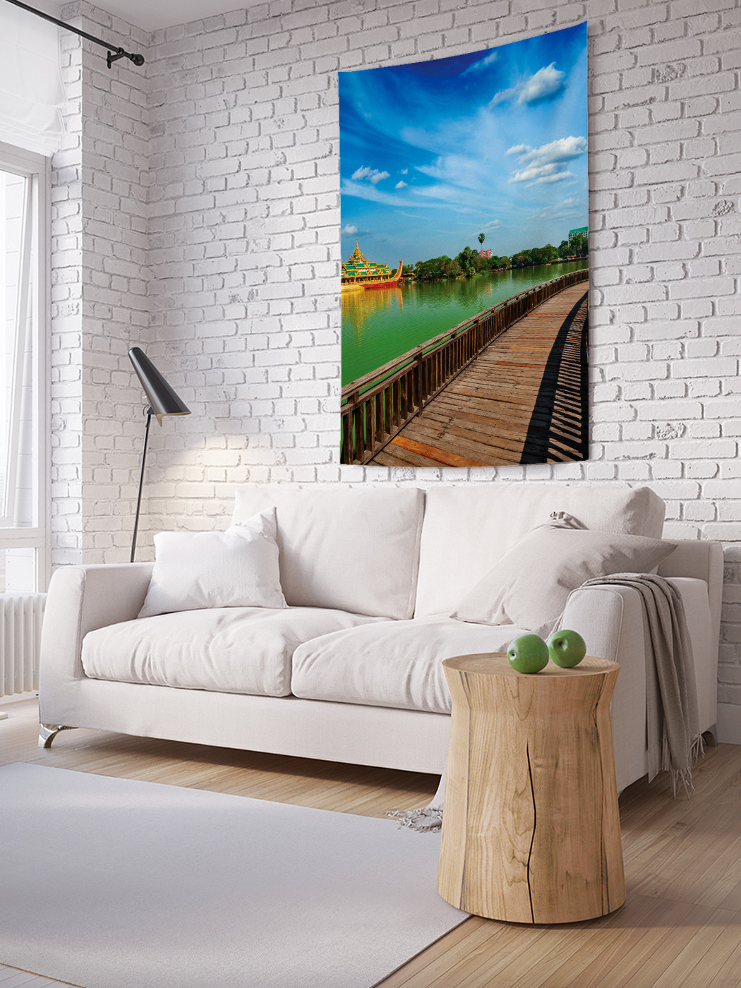 

Вертикальное фотопанно на стену JoyArty Круговой мостик 100x150 см, Круговой мостик