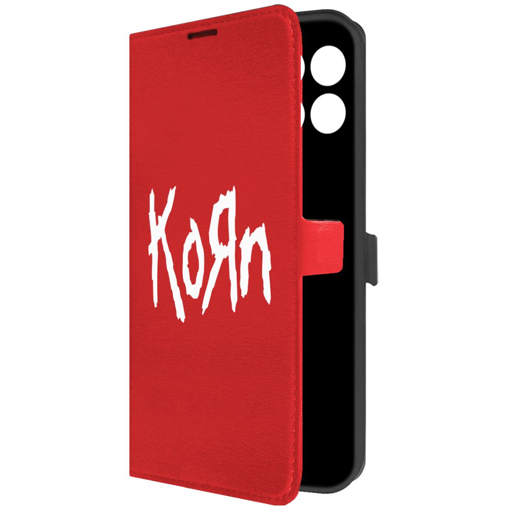 

Чехол-книжка Krutoff Eco Book для Honor X6a Korn красный