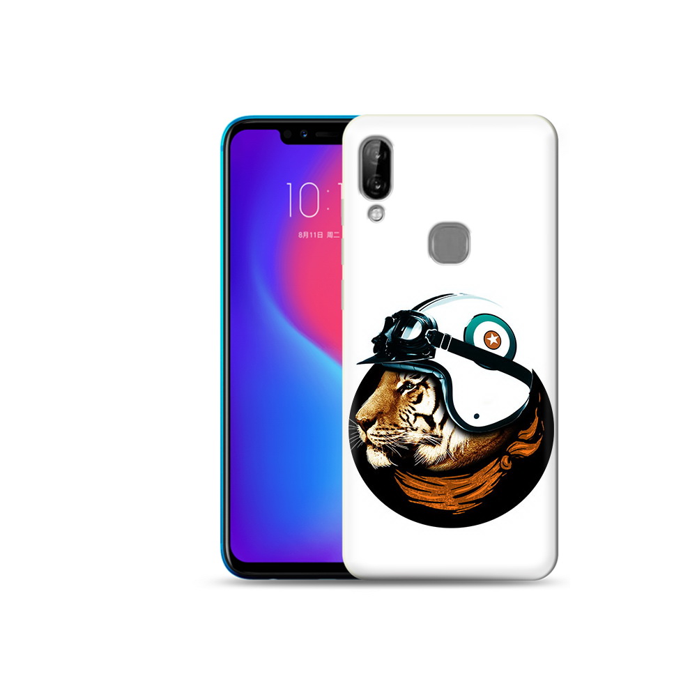 

Чехол MyPads Tocco для Lenovo S5 Pro Тигр в шлеме, Прозрачный, Tocco