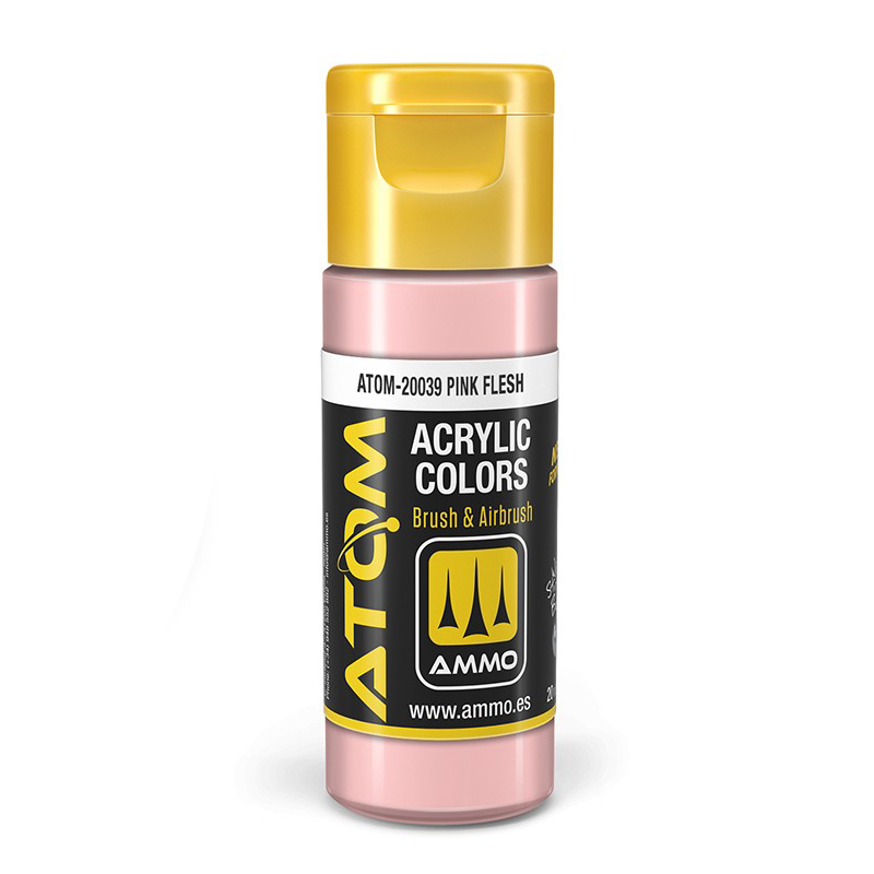 

Акриловая краска Ammo Mig Atom Color Телесно-розовый Pink Flesh ATOM20039