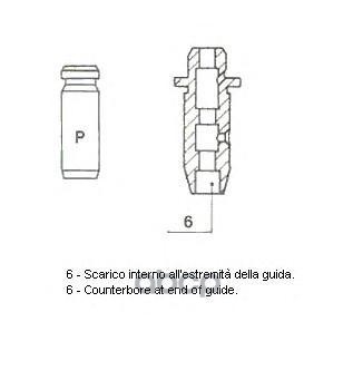 METELLI 012581 Втулка клапана ГРМ направляющая 4шт