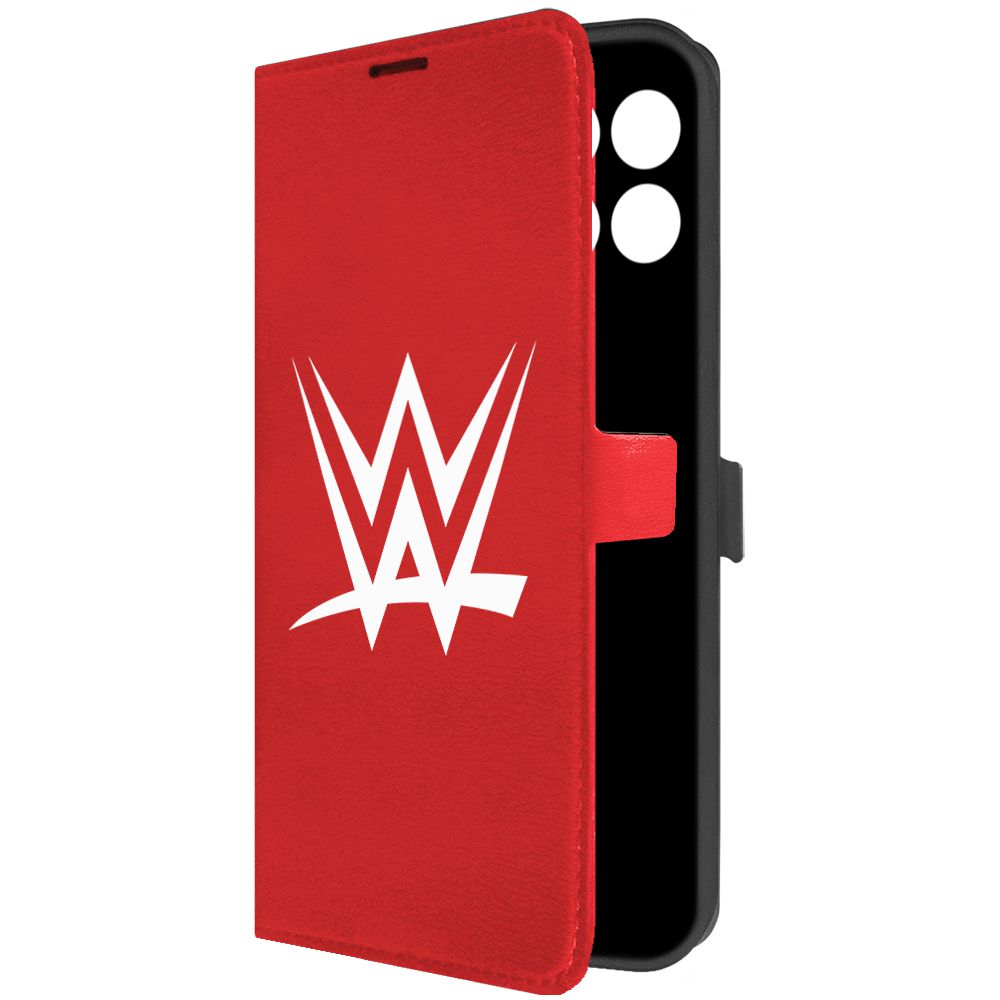 

Чехол-книжка Krutoff Eco Book для Honor X6a WWE красный