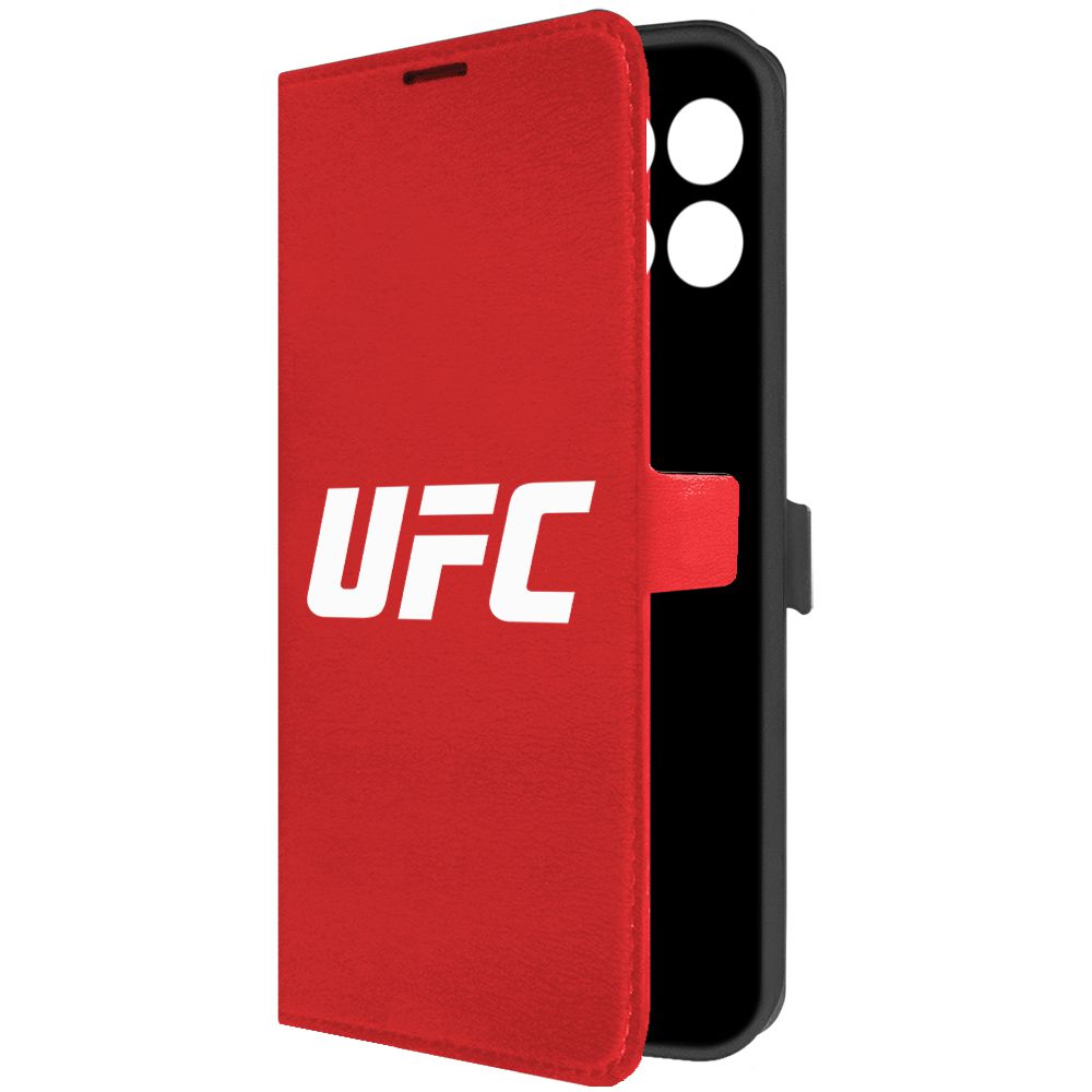 

Чехол-книжка Krutoff Eco Book для Honor X6a UFC красный